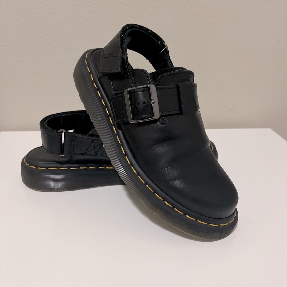 Dr. Martens leather slingback mules